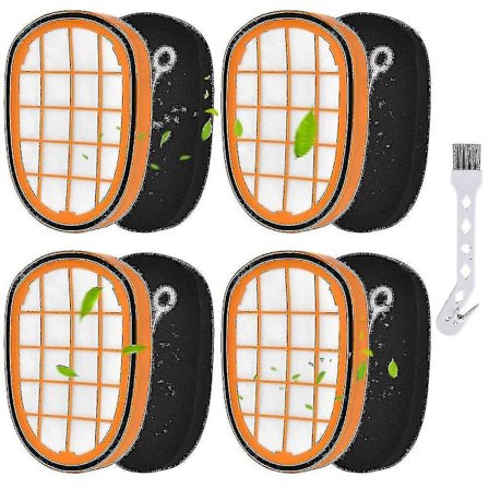 4-pakning filter til Philips Speedpro Max Aqua håndholdt Fc6812 Fc6813