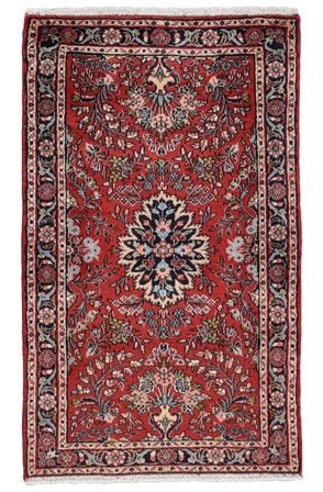 Handknuten Hamadan 76X125 Orientalisk Ullmatta Liten