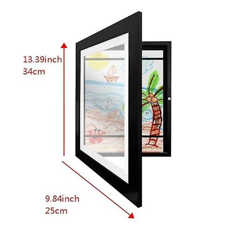 Min lilla Davinci träbildram 20 ark konstverk - Barnkonstvisningsram Utmärkt