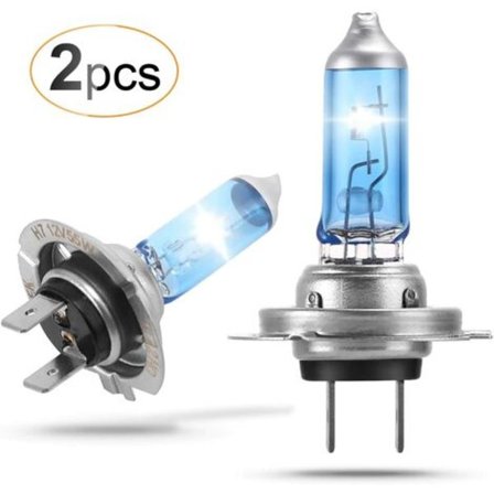 X H7 -ajovalot 12V 55W Auton lamppu H7 Lähivalo Super Valkoinen Ajoneuvon Halogeeni Lamppu - Viileä Valkoinen
