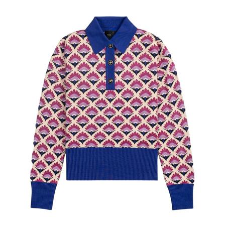 Pinko V-neck Strik Pink, Dame Striktrøjer