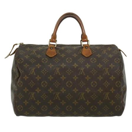 Louis Vuitton Vintage, Pre-owned Speedy 35 Monogram Handbag Bruin, Dames, Maat:ONE Size