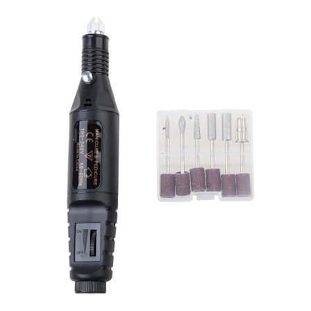 Elektrisk boresæt 3D-print Mini elektrisk slibemaskine Model Rengøring Borepen til krystalnegle Polering Slibeværktøj