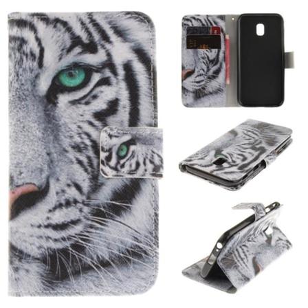 Plånboksfodral Samsung Galaxy J3 (2017) – Vit Tiger