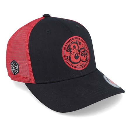 Dungeons & Dragons - Nero trucker Cappellino - Ampersand Patch Black/Infrared Trucker @ Hatstore