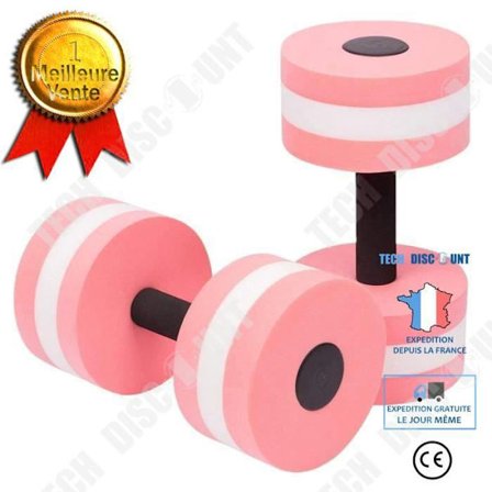 AquaFitness håndvægte - TD - 1 par - EVA skum - Pink og Sort - Unisex