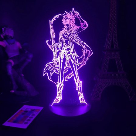 Genshin Impact Tartaglia lampa nattljus Illusion Ligh