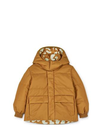 Paloma Printed Puffer Jacket Fôret Jakke Brun Liewood
