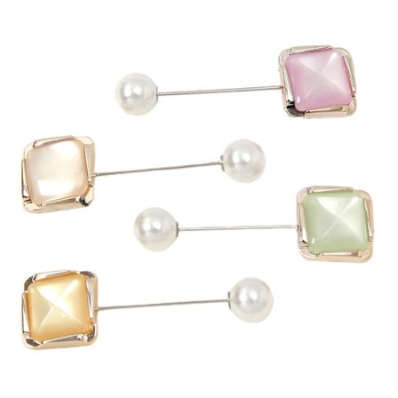 Trendy Shawl Scarf Alloy Pins Broches Muslimsk Hijab Sikkerhedsnål Mix Farver