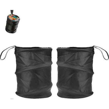 2 st Fällbara Bil Papperskorgar Bärbar Mini Bil Papperskorg 16*16*20cm Oxford