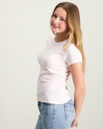 Calvin Klein SCRIPT LOGO SLIM SS T-SHIRT Rosa T-Shirts Mädchen - Kids Brand Store