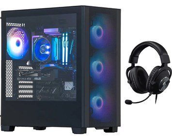 Mission SG G300 5060 Gaming PC + Logitech Pro X Gaming Headset 7.1 - Paket med snabb gamingdator & 7.1-gamingheadset