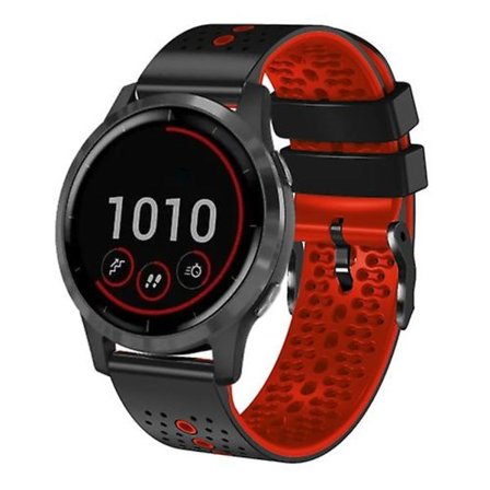 För Garmin Vivoactive 4 22 mm perforerat tvåfärgat watch