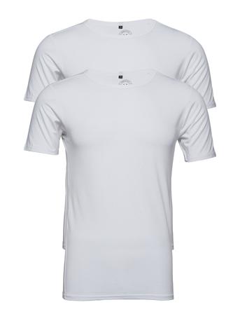 Basic Bamboo Tee S/S 2 Pack T-shirts Short-sleeved Hvit Lindbergh