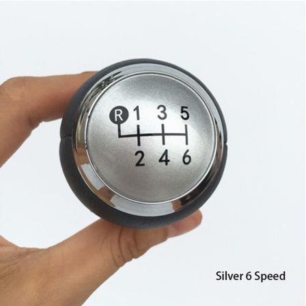 Växelspaksknapp För Bil 5/6-hastighet Silver 6speed