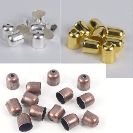 300 stk. endelokk for ledning av metall i skinn