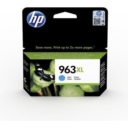 HP 963 XL original højtydende cyan blækpatron (3JA27AE) til HP OfficeJet Pro 9010 / 9020 series