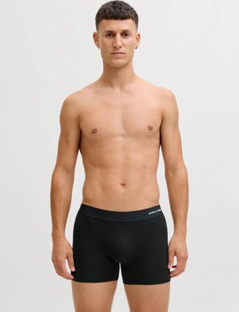 Jack & Jones Jacbasic Bamboo Trunks 3 Pack Noos - Black - M