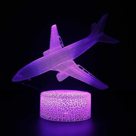 3D Illusion Lamp 7 Colors Optical Change Touch Light USB and Remote Control Art Deco Make A Romantic