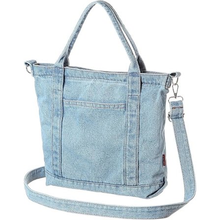 Denim Handväska Dam Denim Tygväska Helg Axelväskor Dam Denim Handväskor & Plånböcker