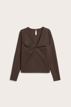 Kappahl | Bluza do ćwiczeń, z węzłem Brązowy S | Brązowy