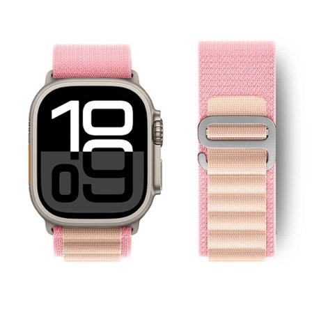 Rosa Alpine Loop-rem for Apple Watch Ultra 2 og Series 10/9/8/SE[JSR]