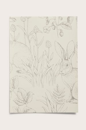 Newbie | Tapetprov Forest Friends | Beige