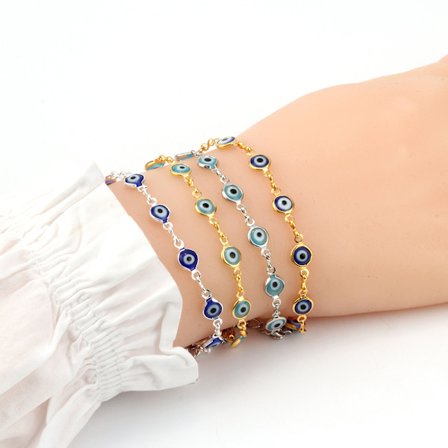4 st Armband Kvinna Evil Eye Armband Blue Eye Smycken