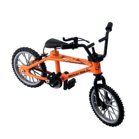 IC Mini Fingercykel Legetøj Legering Miniatyr Mtb Cykelmodel DIY til Kreativ Simulering Mountainbike Børn Uddannelsesgaver Orange