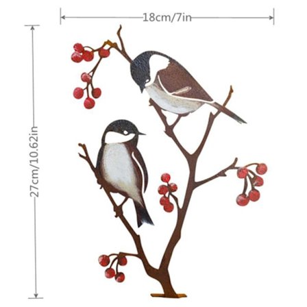 Hageskulptur Metallhagepynt med fugledesign - For hjem,