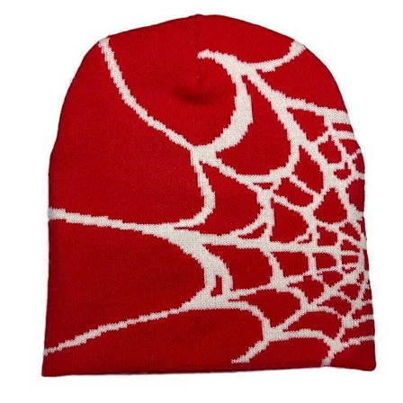 Y2k Hue Spider Web Hat Y2k Strikket Hue Skullies Hue Spider Web Hue Baggy Slouchy Hue Hovedbeklædning