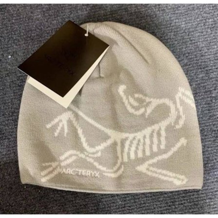 ARC'TERYX Herre Vinterhue, Casual Varm Skihue, Blød Termisk Strikket Hue til Koldt Vejr Lysegrå