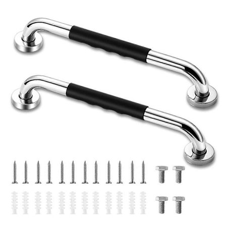 Tartuntakahvat suihkuun, 2 kpl 40 cm liukumattomat suihkukahvat kumipinnalla, tukikahvat vanhuksille seinälle