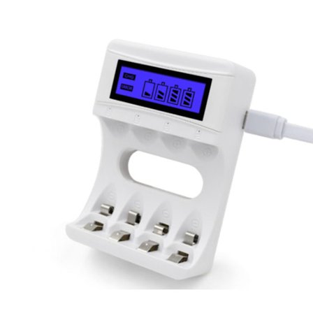 Universal LCD Laddare för Uppladdningsbara Batterier