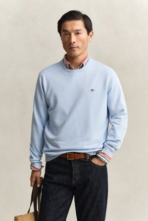GANT Herren Rundhals-Sweatshirt (S) Blau