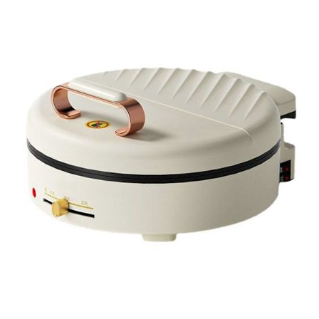 Elektrisk pannekakebakeplate, rund, med slippbelegg, dyp, multifunksjonell, smart temperaturkontroll, stekepanne