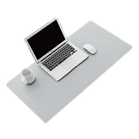Skrivebordsunderlag 80x40cm PU Læder Læder Grå grå