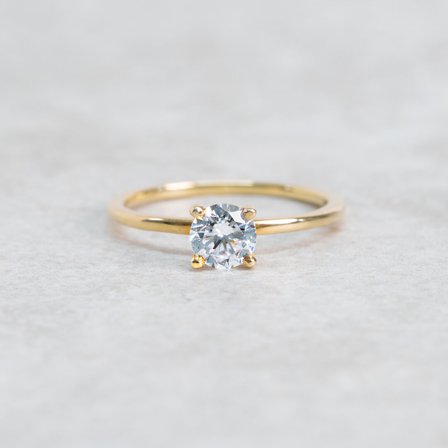 Scilla, 18K Gelbgold : Diamanten - Laborgezüchtet, Ringen 87 - 0.50 Kt