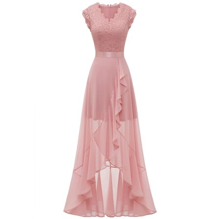 Elegant V-hals cocktailkjole brudepikekjole for kvinner