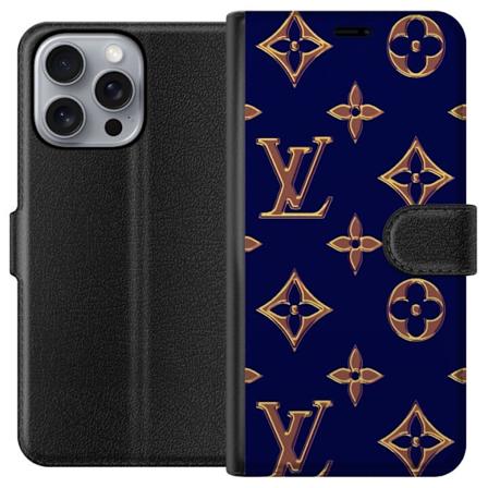 Apple iPhone 16 Pro Max Lompakkokotelo Tumman sininen LV