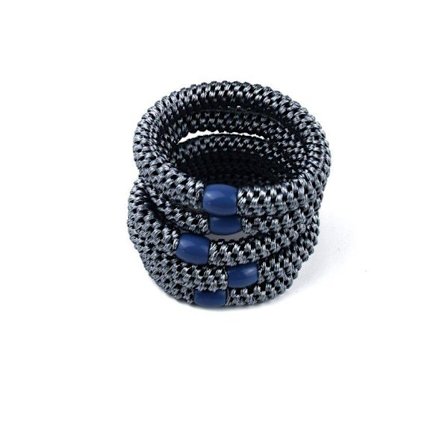 Flettet hårstrikke Grå 5p