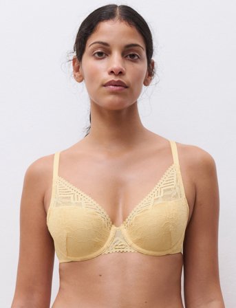 CHANTELLE Origins Plunge Spacer Bra - Yellow - D x 75