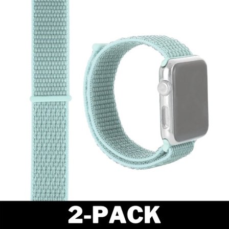 Apple Watch 42mm / 44mm Nylonarmband Mintgrön