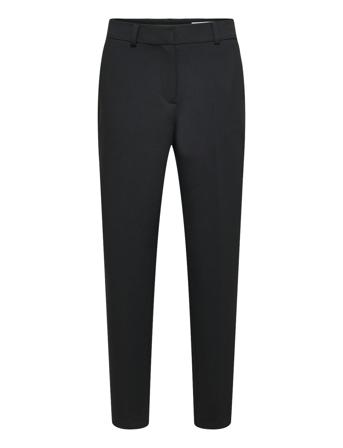 Slfrita-Ria Mw Cropped Pant Black Chinos Bukser Svart Selected Femme*Betinget Tilbud