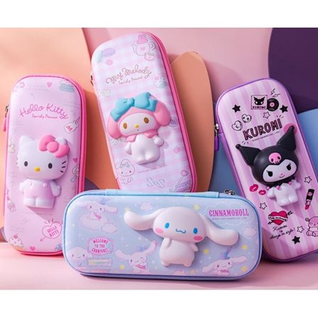 PU Dubbellagers Pennfodral Stor Kapacitet Multifunktionell Student Pennväska