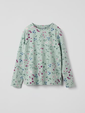 Polarn O. Pyret - Long-sleeved top floral - 92 - Childrenswear - green