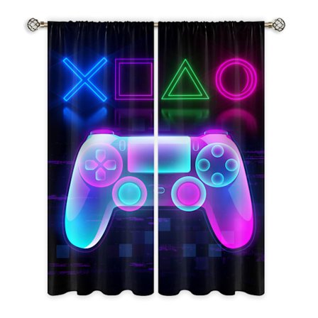 Gamepad-gardin, sovrumsdekoration, 150 cm x 166 cm C