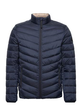 Lightweight Jacket Vuorillinen Takki Topattu Takki Sininen Tom Tailor
