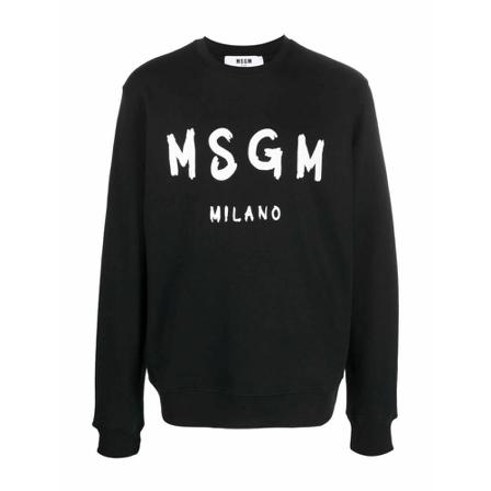Msgm, sweatshirt Zwart, Heren, Maat:S,Cotton