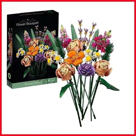 Yhteensopiva LEGO Eternal Flower Bouquet -rakennuspalikoiden kanssa, ystävänpäivälahja - Eternal Flower Bouquet